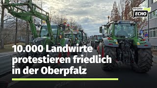 Bauernprotest in Weiden Landwirte wollen im Schulterschluss mit der Bevölkerung einen Systemwechsel [upl. by Yerhcaz]