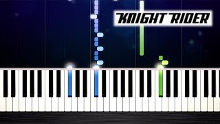 Knight Rider Theme  Piano Tutorial by PlutaX [upl. by Sharon]