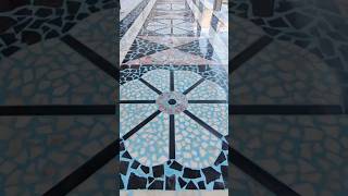 Terrazzo Floor Design with Marble Scrap diy amazing design alshaheentech [upl. by Esereht]