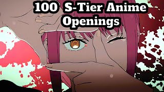 100 STier Anime Openings [upl. by Anawek]