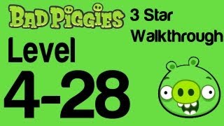 Bad Piggies 428 Flight in the Night Level 428 3 Star Walkthrough  WikiGameGuides [upl. by Baten]