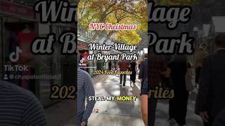 City Spots Winter Village at Bryant Park [upl. by Dirfliw]