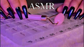 ASMR Tapping Scratching amp Jade Rolling No Talking [upl. by Nickolas]