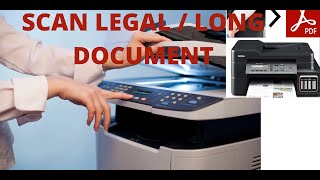 HOW TO SCAN LEGAL DOCUMENT  HOW TO SET UP SCAN DCPT710W [upl. by Tillford]