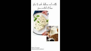 How to make halloumi and ricotta from scratch at home [upl. by Oal]