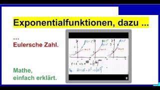 Exponentialfunktion Wachstum Eulersche Zahl Wiederholung [upl. by Ahcas78]