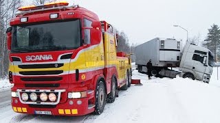 Scania 8x4 Boniface vs MAN  Heavy Recovery  Sweden [upl. by Airpal472]