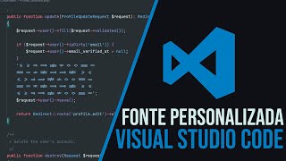 Como instalar fontes personalizadas no seu Visual Studio Code [upl. by Ahilam]