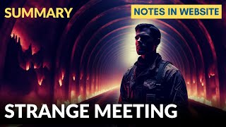 Strange Meeting by Wilfred Owen  Summary in English [upl. by Adachi274]