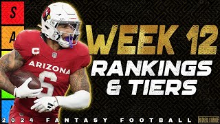 Week 12 Running Back Rankings  2024 Fantasy Football [upl. by Scheld355]