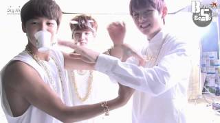 ENG 131015 BANGTAN BOMB Vs dance with kkomul kkomul song [upl. by Silvester]