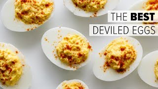 DEVILED EGGS  how to make the best deviled eggs recipe paleo keto whole30 [upl. by Etnaed]