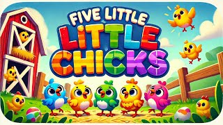 Five Little Chicks  Cute amp Fun Kids Song  Nursery rhymes [upl. by Olivette]