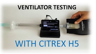 Test of bellavista ventilator with gas flow analyzer CITREX H5 [upl. by Fairbanks738]