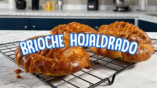 Brioche hojaldrado con salsa de caramelo  Receta con el chef Irving Quiroz [upl. by Eah658]