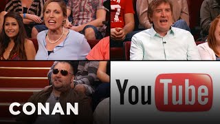 YouTube Commenters Invade Conans Audience  CONAN on TBS [upl. by Milt5]