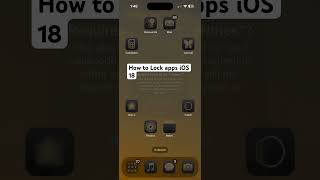 How to lock apps iOS 18 [upl. by Gherardi]