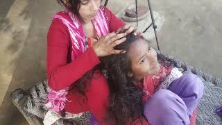 Nitpicking In Long Hair New  Nitpicking  Kanishka Nitpicking Long Hair Part3 [upl. by Isaacson941]