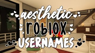 UNTAKEN AESTHETIC ROBLOX USERNAMES  March 2022 [upl. by Akinehc]