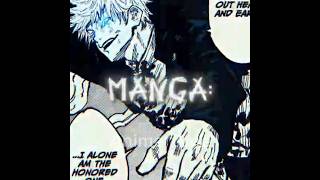 Gojo in anime and manga edit anime jujutsukaisen animeclips ytshorts animezone [upl. by Edmund]