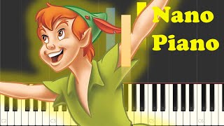 Peter Pan Theme Song On Piano EASY [upl. by Sirromed351]