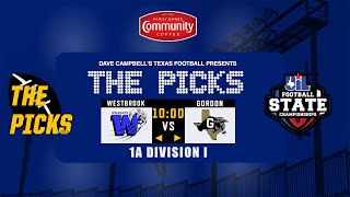 2023 UIL 1A DI Texas High School Football Championship Preview Westbrook vs Gordon [upl. by Ingmar686]