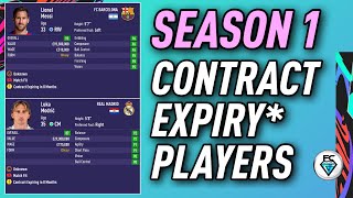 FIFA 21 SEASON 1 CONTRACT EXPIRY PLAYERS [upl. by Eseela275]