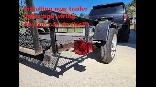 How to install lights and wiring on your trailer [upl. by Eirhtug895]