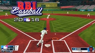 RBI Baseball 16 Gameplay Match HD [upl. by Refanej]