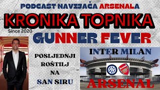 EDU NA TANKOM LEDU  INTER  ARSENAL Najava  GUNNER FEVER Live  AFC Podcast  Liga Prvaka S2425 [upl. by Khorma]