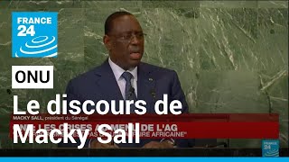 Nations unies  le président du Sénégal Macky Sall s’exprime à la 77è Assemblée générale [upl. by Karim]