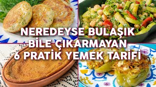 Neredeyse Bulaşık Bile Çıkarmayan 6 Pratik Yemek Tarifi  Yemek Tarifleri [upl. by Osgood787]