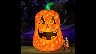 Introducing the 2024 Halloween inflatable—a massive 12FT Giant Pumpkin halloweendecor halloween [upl. by Trebloc]