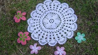 Como Aprender a tejer carpeta Fácil a crochet paso a paso DIY parte 22 [upl. by Ylerebmik]