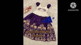 Beautiful kids lehangaBeautiful elephant work lehanga with butta hands blouse with frillstrending [upl. by Alyak]