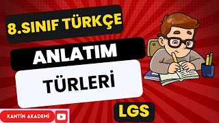 ANLATIM BİÇİMLERİ 8SINIF TÜRKÇE LGS2025 [upl. by Cataldo938]