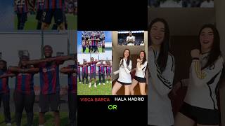 Hala Madrid 🤍 vs Visca Barca ❤️ football halamadrid viscabarsa trending realmadrid barcelona [upl. by Eiruam]