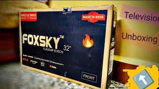 Unboxing the Budget Beast Foxsky 32quot Android TV [upl. by Caniff]