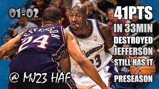 Michael Jordan Highlights vs Nets 20011020  41pts Announcing HIS RETURN [upl. by Gwen]