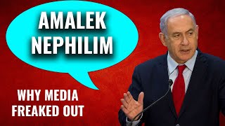 Media Freaked Out When Netanyahu Mentioned Amalekites  Because Theyre Nephilim [upl. by Lasky]