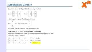 32 Gegenseitige Lage von Geraden [upl. by Einama730]