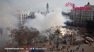 Fallas Valencia 2022 Mascletà 4 de Marzo 2022 Pirotecnia Zaragozana [upl. by Leinahtam]