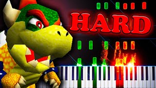 Bowsers Theme from Super Mario 64  Piano Tutorial [upl. by Atilrep]