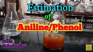 Estimation of AnilinePhenol by Bromination Method  For voice of 1035 minsaw in Discription [upl. by Cudlip]