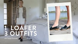 1 Sperry Loafer 3 Outfits with Trendy Chickadee [upl. by Enirehtacyram]