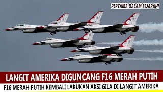 FULL MENEGANGKAN JET TEMPUR MERAH PUTIH GUNCANG LANGIT AMERIKA  INDONESIA [upl. by Nawed]