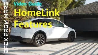 Video Guide  Tesla HomeLink Features [upl. by Natalya]