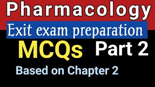 Pharmacology Mcqs part 2  Pharmacology exam exam preparation part 2  pharmacology chapter 2 mcqs [upl. by Anerb680]