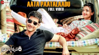 Aata Paatalaadu  Full Video  Brahmotsavam  Mahesh Babu Kajal Aggarwal Pranita Subhash Samantha [upl. by Aicel]