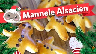 Brioche bonhomme Saint Nicolas  Mannele Manalas NOËL🎄 [upl. by Enelram]